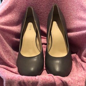 Size 11 grey wedge heels
